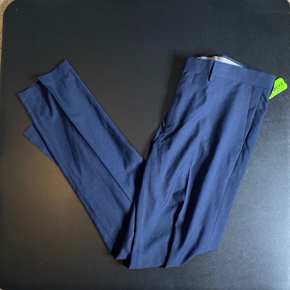 Haggar premium stretch Mens, 34x34, blue lightweight dress pants, NWT